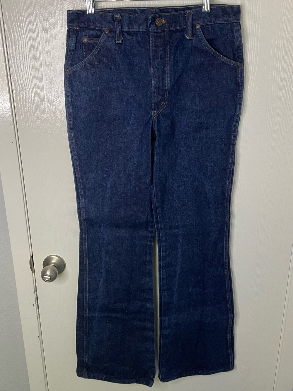 Vintage Dee Cee USA Bootcut Jeans 34x32 Western Cowboy Dark Wash